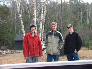 Robert, Ryan and Roderick at camp