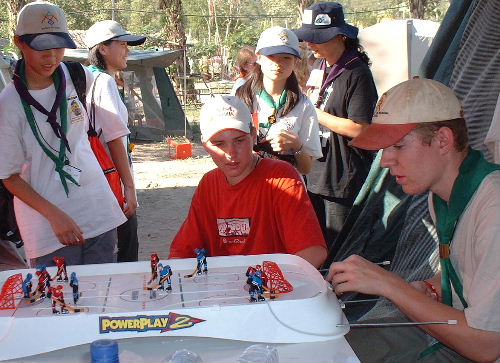 Table hockey a big hit with Thai Scouts